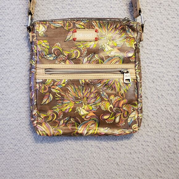 Sakroots Peace Coated Canvas Phoenix Bird Multi Crossbody - Picture 1 of 8